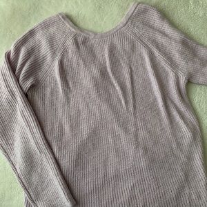 Aerie: Lavender Wrap Sweater